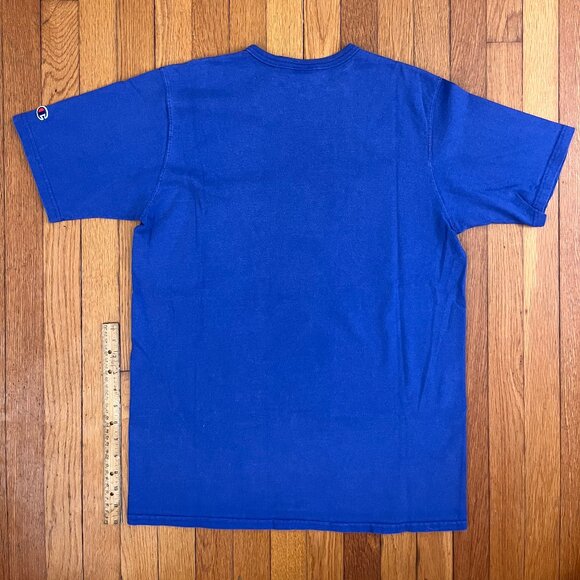 Champion Men's Blue Tee, Large - Picture 2 of 3